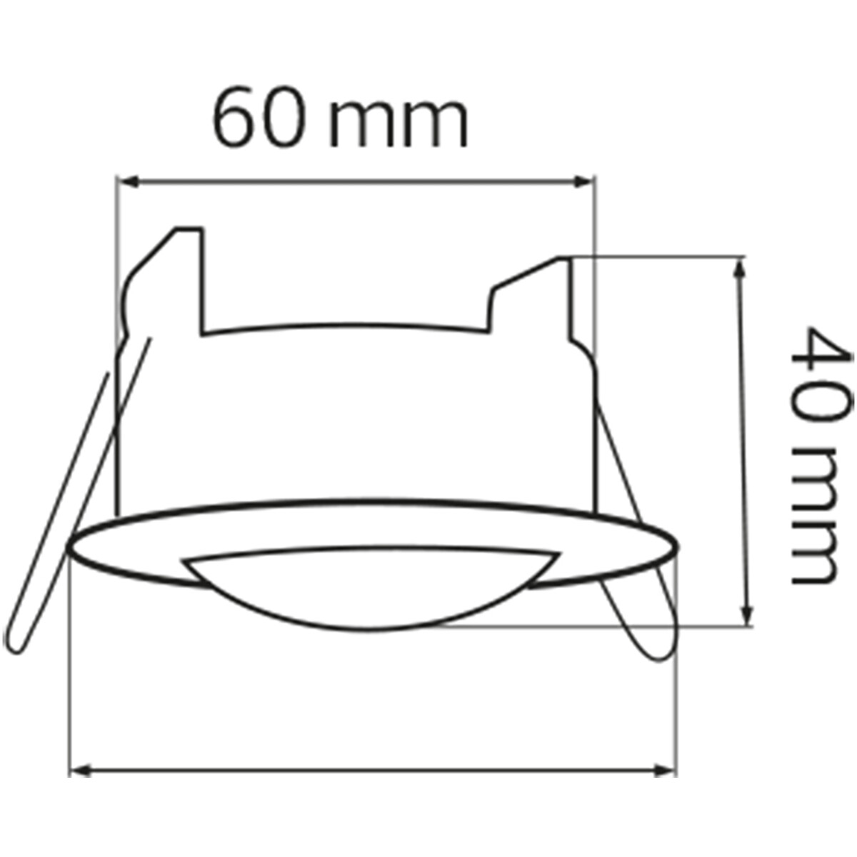 Bewegingssensor PIR - Kozolux - 6m - Max 300W - 360D - Inbouw - Rond - Wit