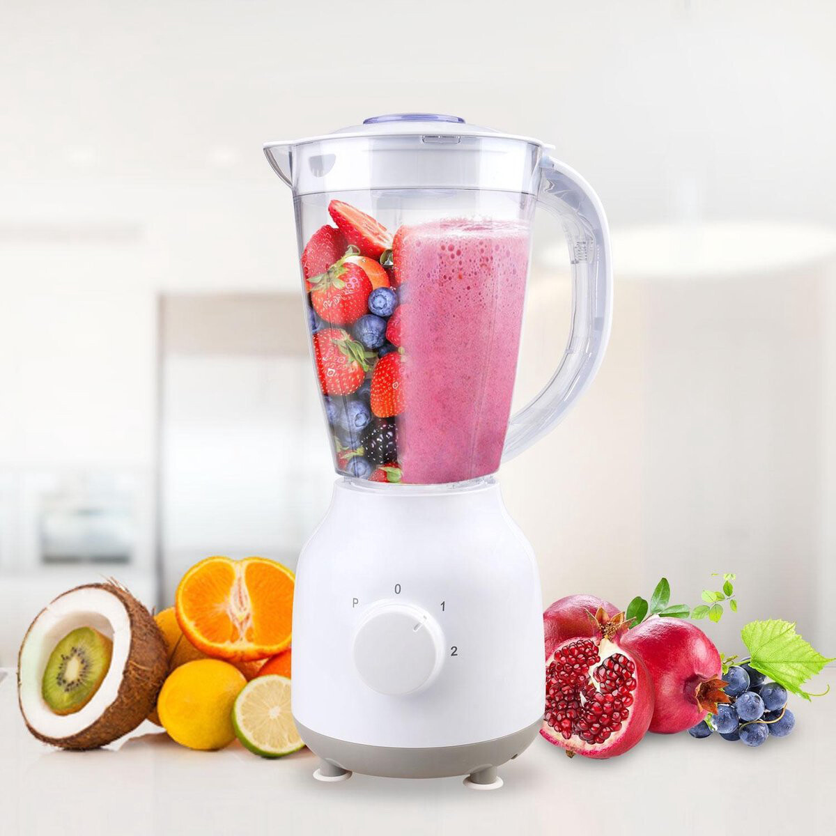 Blender - Aigi Jilow - 1.5 Liter - 350 Watt - Wit - RVS