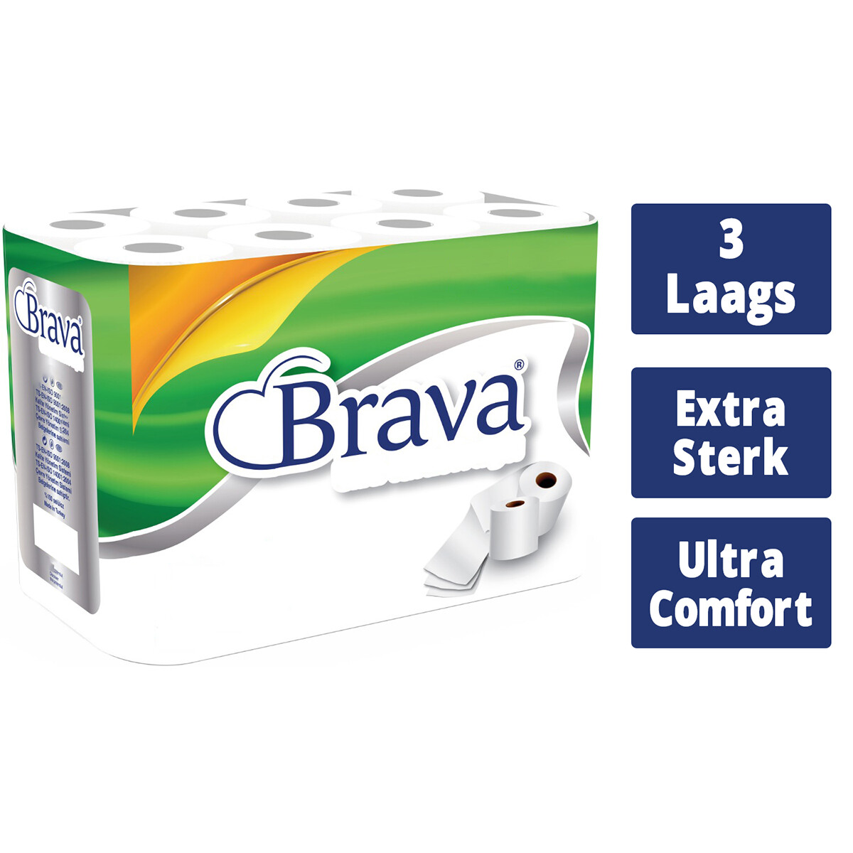 Brava - Ultra Soft Toiletpapier - 120 Rollen - 3 Laags - Ultiem Comfort WC Papier - Superieure Sterkte - Maximale Absorptie & Pluisvrij - Voordeelverpakking WC Papier