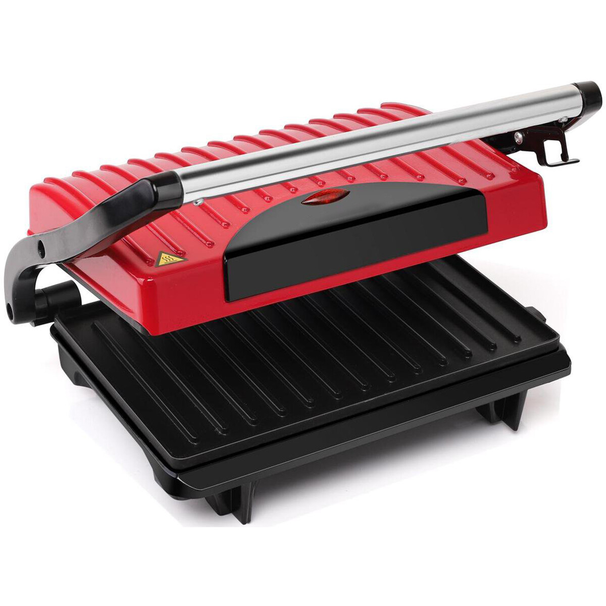 Contactgrill - Tosti Apparaat - Tosti Ijzer - Aigi Wirmo - Cool Touch - RVS - Rood