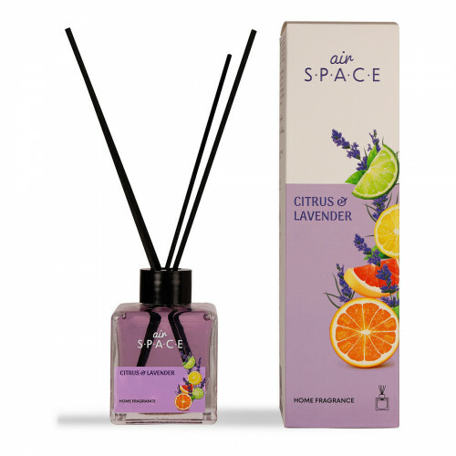 Air Space - Parfum - Geurstokjes - Huisgeur - Huisparfum - Citrus & Lavender - Vierkant - 100ml