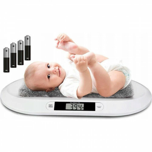 span Buitensporig Onregelmatigheden Babyweegschaal - Estoza Baby - Digitale Weegschaal - Baby en Peuter -  Dierenweegschaal - Tot 20KG - Wit | Qualu