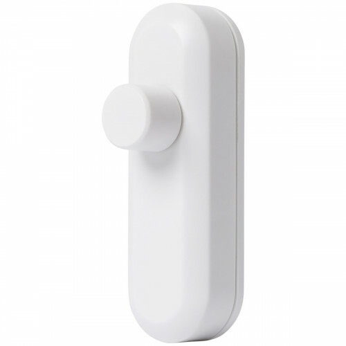 EcoDim - LED Snoerdimmer - ECO-DIM.08 - Fase Afsnijding RC - Enkel Knop - 0-50W - Wit