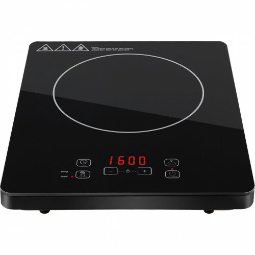 Inductie Kookplaat - Aigi Firany - 2000 Watt - Touch Control - LED Display - Zwart