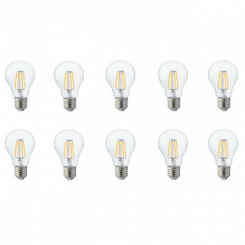 LED Lamp 10 Pack - Filament - E27 Fitting - 8W - Natuurlijk Wit 4200K