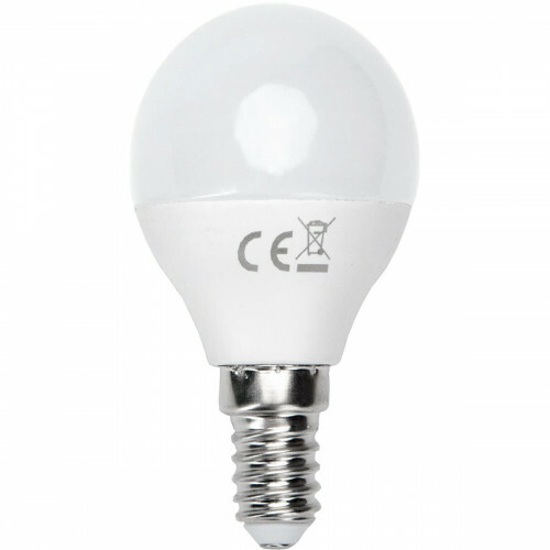 LED Lamp - Smart LED - Aigi Kiyona - Bulb G45 - 7W - E14 Fitting - Slimme LED - Wifi LED - RGB + Aanpasbare Kleur - Mat Wit - Glas