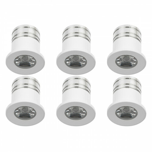 LED Veranda Spot Verlichting 6 Pack - Velvalux - 3W - Natuurlijk Wit 4000K - Inbouw - Rond - Mat Wit - Aluminium - Ø31mm