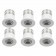 LED Veranda Spot Verlichting 6 Pack - 3W - Natuurlijk Wit 4000K - Inbouw - Rond - Mat Wit - Aluminium - Ø31mm