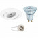 OSRAM - LED Spot Set - Parathom PAR16 927 36D - Pragmi Uranio Pro - GU10 Fitting - Dimbaar - Inbouw Rond - Mat Wit - 3.7W - Warm Wit 2700K - Kantelbaar - Ø82mm