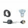 OSRAM - LED Spot Set - Parathom PAR16 930 36D - GU10 Fitting - Dimbaar - Inbouw Rond - Mat Zwart - 5.5W - Warm Wit 3000K - Kantelbaar Ø83mm