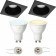 PHILIPS HUE - LED Spot Set GU10 - White Ambiance - Bluetooth - Pragmi Minko Pro - Inbouw Vierkant - Mat Zwart - Verdiept - 90mm