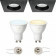 PHILIPS HUE - LED Spot Set GU10 - White Ambiance - Bluetooth - Pragmi Rodos Pro - Inbouw Vierkant - Mat Zwart - 93mm