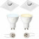 PHILIPS HUE - LED Spot Set GU10 - White Ambiance - Bluetooth - Pragmi Zano Pro - Inbouw Vierkant - Mat Wit - Kantelbaar - 93mm