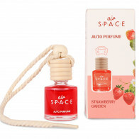 Air Space - Autoparfum - Autogeur - Auto Luchtverfrisser - Auto Geurverfrisser - Strawberry Garden - 10ml