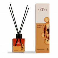 Air Space - Parfum - Geurstokjes - Huisgeur - Huisparfum - Sandalwood - Vierkant - 100ml