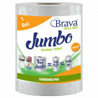 Brava - Super Keukenpapier - 1 Maxi XXL Rol - Ultra Absorberend Keukenpapier - Ultra Clean Keukenrol - Voordeelverpakking