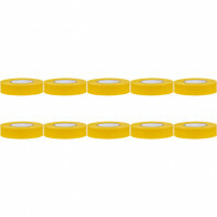 Isolatietape 10 Pack - Yurga - Geel - 20mmx20m