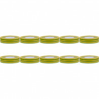 Isolatietape 10 Pack - Yurga - Groen/Geel - 20mmx20m