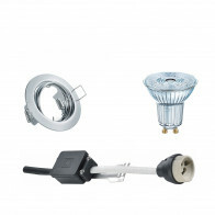 LED Spot Set - LEDVANCE Parathom PAR16 940 36D - GU10 Fitting - Dimbaar - Inbouw Rond - Glans Chroom - 3.7W - Natuurlijk Wit 4000K - Kantelbaar Ø83mm