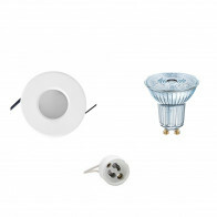 LED Spot Set - LEDVANCE Parathom PAR16 930 36D - Aigi - GU10 Fitting - Waterdicht IP65 - Dimbaar - Inbouw Rond - Mat Wit - 3.7W - Warm Wit 3000K - Ø82mm