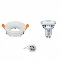 LED Spot Set - GU10 Fitting - Inbouw Rond - Mat Wit - Ø85mm - Philips - MASTER 927 36D VLE - 3.7W - Warm Wit 2200K-2700K - DimTone Dimbaar