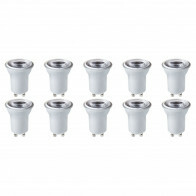 LED Spot 10 Pack - Viron Kolva - GU10 Fitting - 2W - Helder/Koud Wit 6400K - Mat Wit - Kunststof - SAMSUNG LEDs