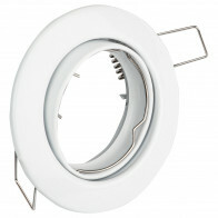 Spot Armatuur GU10 - GU10 Inbouwspot - Rond - Wit - Aluminium - Kantelbaar Ø82mm