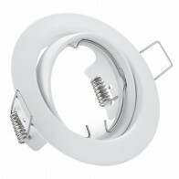 Spot Armatuur GU10 - Trion - GU10 Inbouwspot - Rond - Wit - Aluminium - Kantelbaar Ø83mm