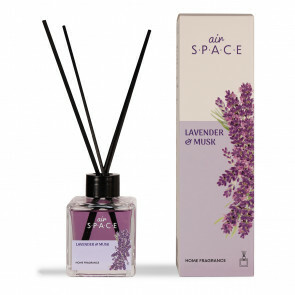 Air Space - Parfum - Geurstokjes - Huisgeur - Huisparfum - Lavender & Musk - Vierkant - 100ml