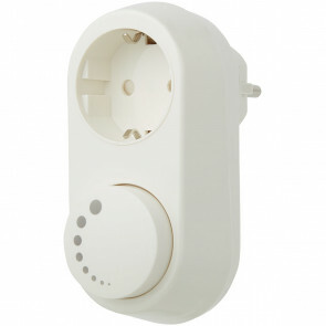 EcoDim - LED Stekkerdimmer - Smart WiFi - ECO-DIM.06 - Fase Afsnijding RC - Z-Wave - Opbouw - Enkel Knop - 0-100W - Wit