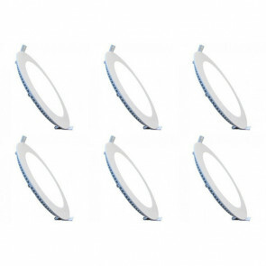 LED Downlight Slim 6 Pack - Inbouw Rond 3W - Dimbaar - Helder/Koud Wit 6000K - Mat Wit Aluminium - Ø90mm