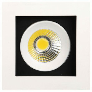 LED Downlight Vierkant Inbouw 8W 6400K Helder/Koud Wit Aluminium Mat Wit Armatuur/Frame Kantelbaar 100x100mm 2