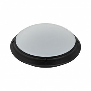 LED Lamp - Opbouw Rond - Waterdicht IP65 - E27 - Mat Zwart Kunststof - Ø275mm