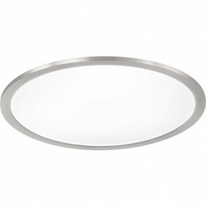 LED Plafondlamp WiZ - Trion Givon - 20W - Aanpasbare Kleur - Dimbaar - Afstandsbediening - Rond - Mat Nikkel - Aluminium