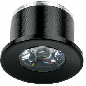 LED Veranda Spot Verlichting - 1W - Natuurlijk Wit 4000K - Inbouw - Dimbaar - Rond - Mat Zwart - Aluminium - Ø31mm