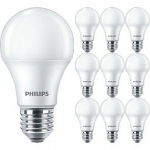 PHILIPS - LED Lamp E27 10 Pack - Corepro LEDbulb E27 Peer Mat 10W 1055lm - 840 Natuurlijk Wit 4000K | Vervangt 75W