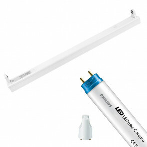 PHILIPS - LED TL Armatuur met T8 Buis - CorePro LEDtube EM 840 - Aigi Dybolo - 60cm Enkel - 8W - Natuurlijk Wit 4000K | Vervangt 18W