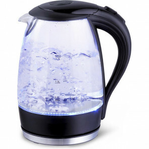 Waterkoker - Aigi Adena - LED Verlichting - 1.7 Liter - 2200 Watt - Mat Zwart - Glas