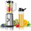 Blender - Aigi Barnilo - 1 Liter - 350 Watt - Zwart/Zilver 3