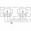 Buitenstopcontact - Opbouw - Dubbel - Geaard - Waterdicht IP54 Tekening