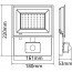 LED Breedstraler met Sensor - Velvalux Glowlit - 50 Watt - Helder/Koud Wit 6500K - Waterdicht IP65 - Flikkervrij 9