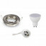 LED Spot Set - GU10 Fitting - Inbouw Rond - Mat Chroom - 6W - Helder/Koud Wit 6400K - Kantelbaar Ø90mm