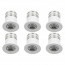 LED Veranda Spot Verlichting 6 Pack - 3W - Natuurlijk Wit 4000K - Inbouw - Rond - Mat Wit - Aluminium - Ø31mm