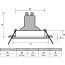 OSRAM - LED Spot Set - Parathom PAR16 927 36D - Pragmi Uranio Pro - GU10 Fitting - Dimbaar - Inbouw Rond - Mat Wit - 3.7W - Warm Wit 2700K - Kantelbaar - Ø82mm Lijntekening