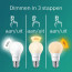 PHILIPS - LED Spot - SceneSwitch 827 36D - GU10 Fitting - Dimbaar - 1.5W-5W - Warm Wit 2200K-2700K | Vervangt 5W-50W 3