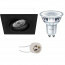 PHILIPS - LED Spot Set - CorePro 827 36D - Pragmi Borny Pro - GU10 Fitting - Inbouw Vierkant - Mat Zwart - 3.5W - Warm Wit 2700K - Kantelbaar - 92mm