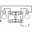 Serieschakelaar - Opbouw - Dubbel - Waterdicht IP54 Tekening