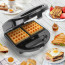 Tosti Ijzer - Tosti Apparaat - Aigi Rubo - Contactgrill 3 in 1 - CoolTouch Hendel - Zwart 6