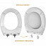 WC Bril - Toiletbril met Deksel - Toiletzitting - Softclose - Quickrelease - Afklikbaar - Wit 4