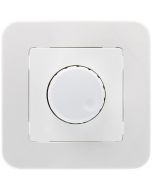 LED Dimmer - 230V - Inbouw Enkel Knop - 1-300W - Wit